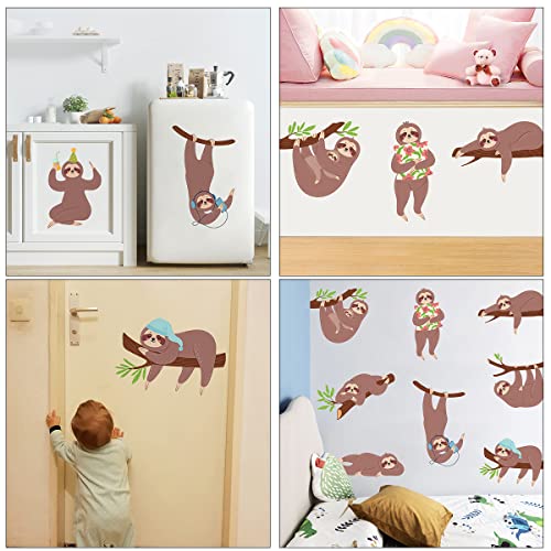 Vinilo decorativo infantil de perezoso para pared miniatura 6