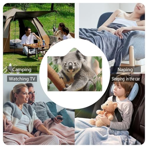 Couverture à capuche koala pour soirées cocooning sur le canapé - 8