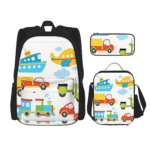 Sac à dos de poche pour le déjeuner et les cours avec impression diversifiée