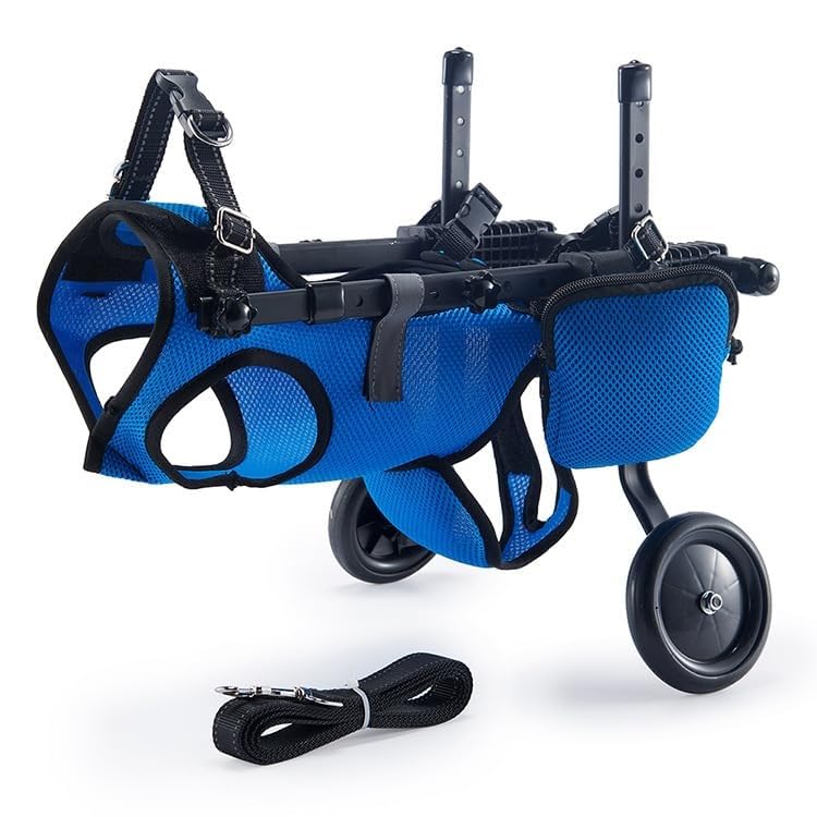 Silla de ruedas para perros ajustables y cachorros en paseos todoterreno