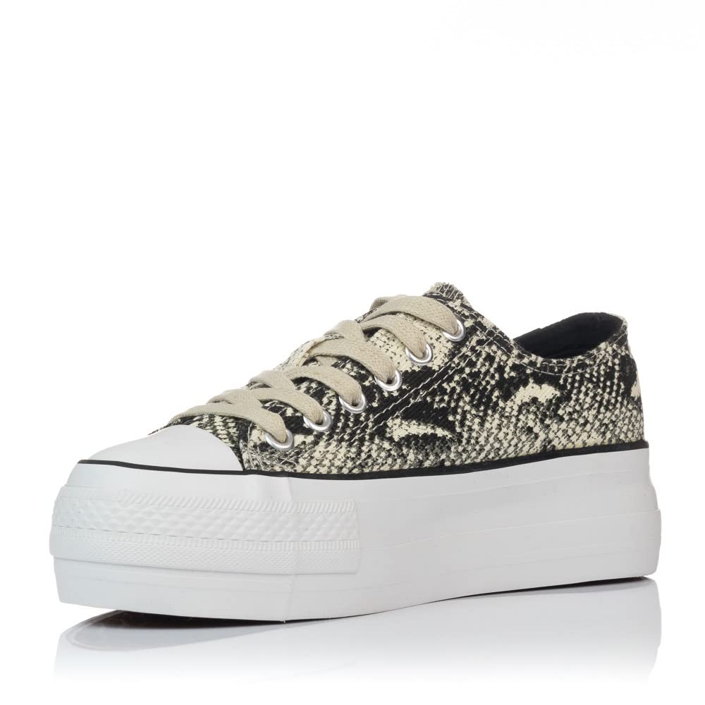 MTNG Zapatillas Lona Mustang 69589 Beige