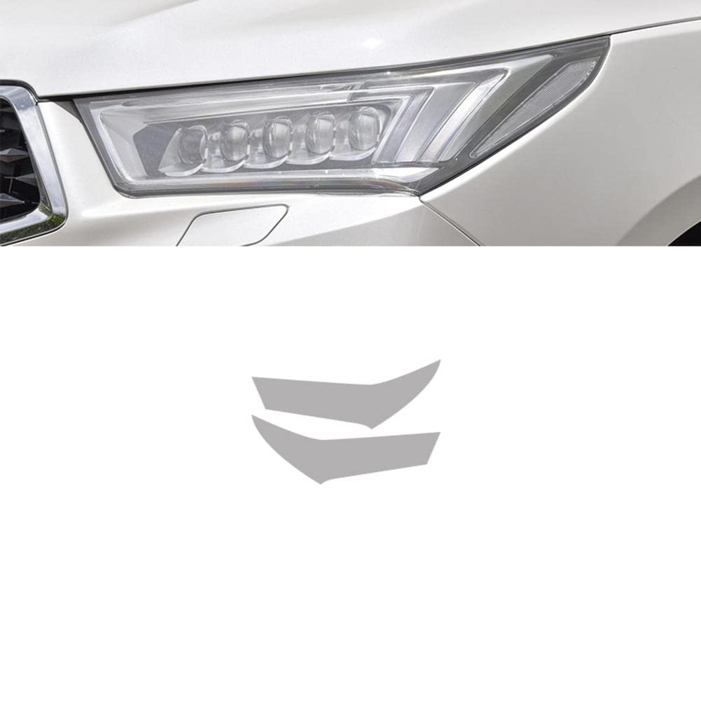 2 Pezzi Auto Faro Tinta Nero Pellicola Protettiva Vinile Protezione Adesivo TPU Trasparente, per Accessori Acura MDX 2017-2020