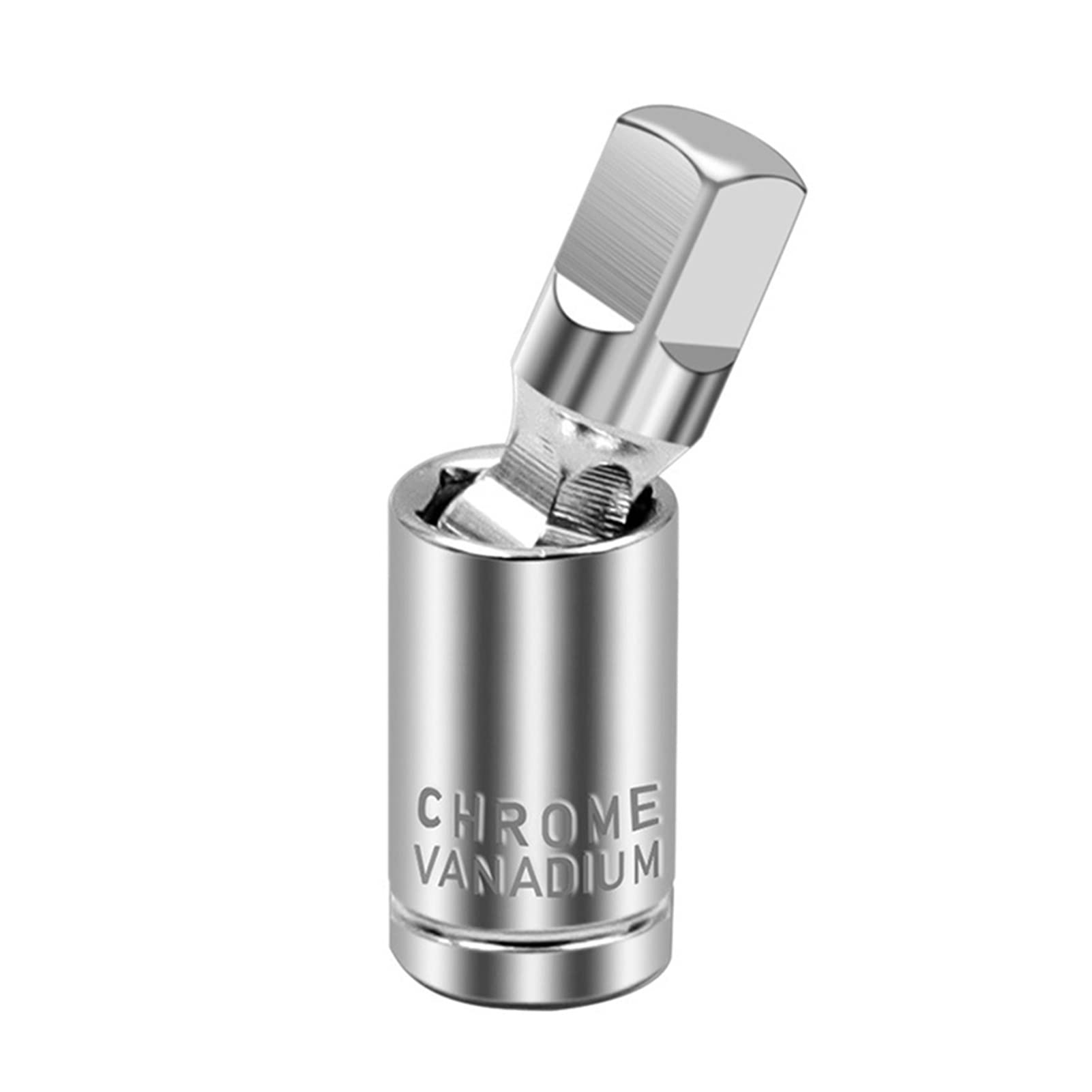 Juego de 3 Vasos de Impacto giratorios con Adaptador de Junta Universal, con accionamiento neumático de 1/4", 3/8" y 1/2", para portabrocas con Mango Hexagonal y Ranura de Cuatro Orificios Cuadrados.