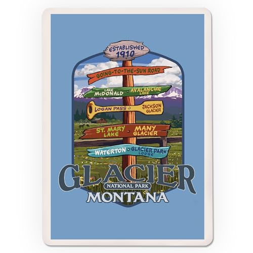 Naipes poker Glacier National Park Montana Lantern Press miniatura 3