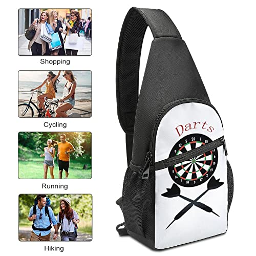 Darts Unisex Crossbody Bag Sling Shoulder Backpack Chest Bags Daypack for Travel Hiking3