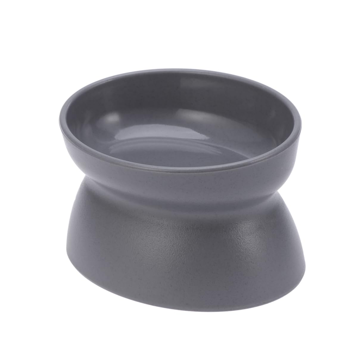 Ipetboom 3pezzi Ciotola Per Gatti Con Base Antiscivolo Ciotola Alimentare Rialzata Gradi Design Doppio Lato Per Controllo Consumo Cibo Accessori Per Animali Domestici Grigio Scuro