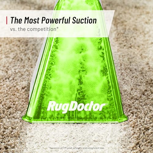 Image of Rug Doctor Pet Portable Spot Cleaner with the Most Powerful Suction Item Highlight: Dual-Action Pet Tool Picks Up Pet Hair and Removes Stains and Odors, Wheels and Retractable Handle Makes Maneuvering Easy
