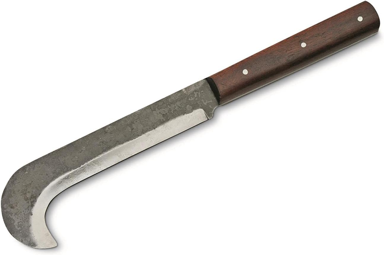 Feel the Raw Power: Transform Your Outdoor Chores with the 16" Carbon Steel Billhook Machete – Your Rugged Companion for Bushcraft