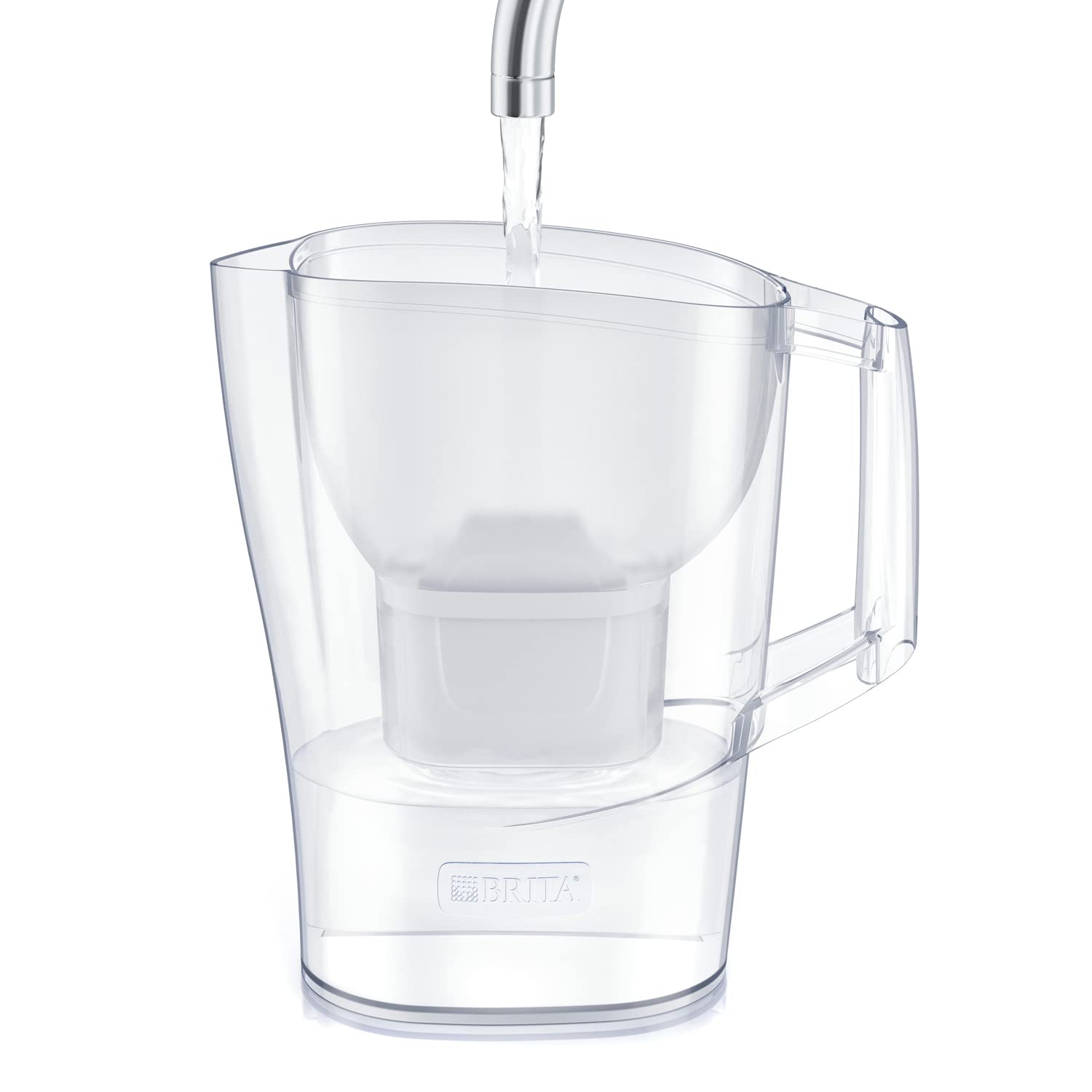 LITTLE BALANCE 8591 Clear Filter Jug + 1 Filter, Reduces Microplastics