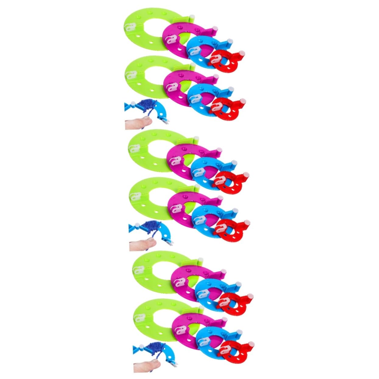 DOITOOL 3 Sätze Teiliges Pompon Maker Mit Bastelwerkzeuge Für DIY Wollknüpfprojekte Für Bastelliebhaber 8 Stücke * 3