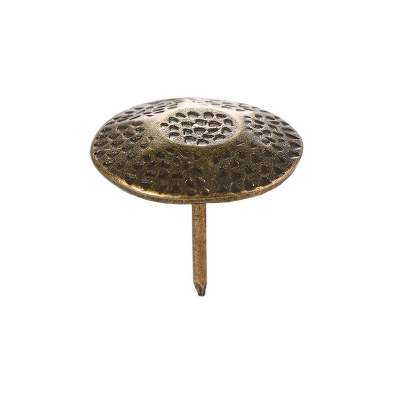 Yangshe One Color 100Pcs Antique Bronze Upholstery Nails Sofa Decorative Tacks Furniture Fasteners