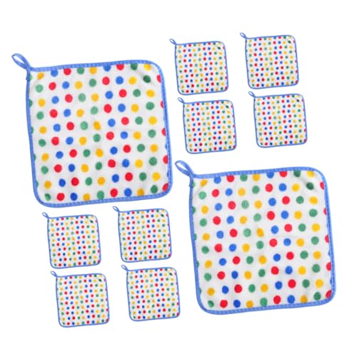 OATIPHO 10 Piezas Paño de Limpieza de Lunares Lavar Platos depuradores de Cocina Trapos para Platos de Secado rápido paños de Cocina Suaves y absorbentes Fibra extrafina