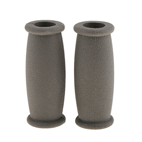 Fenteer Griffpolster für Unterarmgehstützen Krücken Gehhilfen Griff Ersatz, Durch das spezielle Design unserer Orthesengriffe können einfach auftragen. - Grau