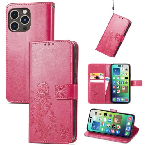 Protection iPhone 15 Pro König Design magenta pour vos vidéos