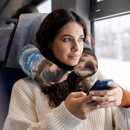 Almohada de viaje de espuma viscoelástica U-shaped miniatura 5