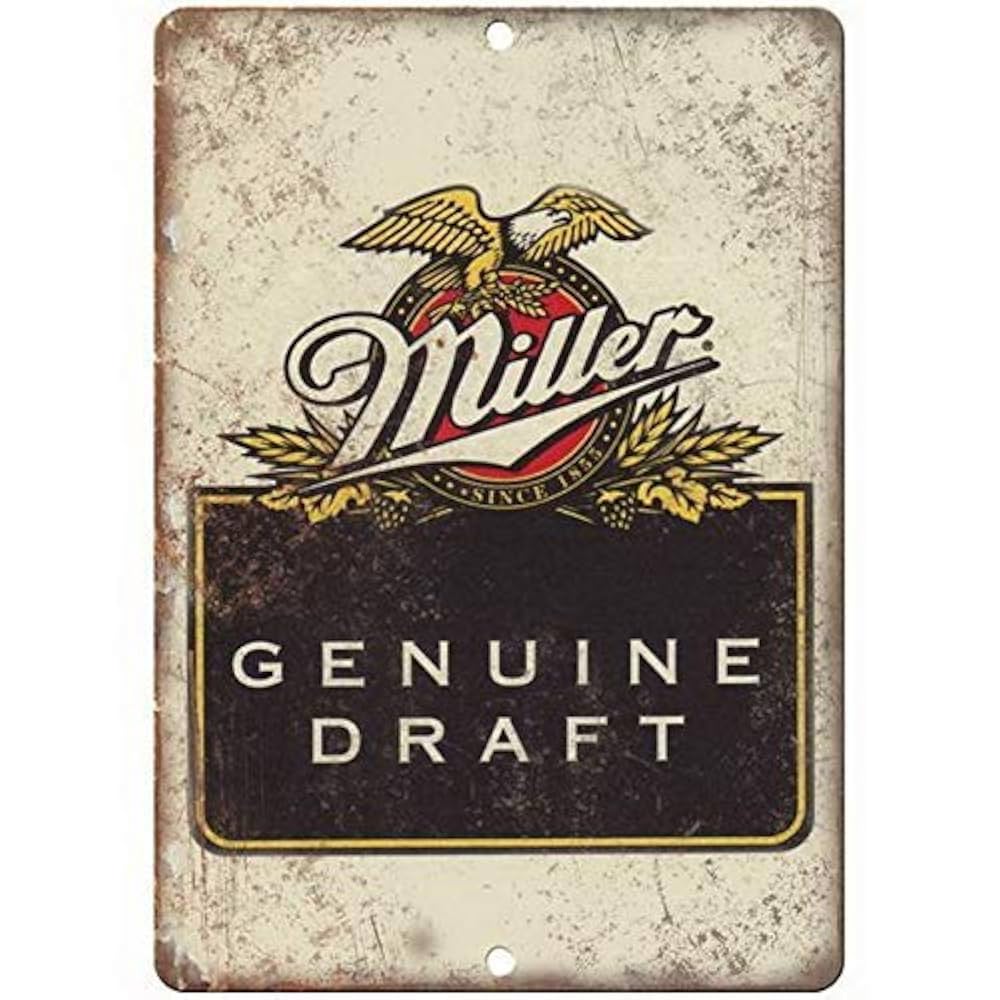 Amazon.com: Genuine Miller Draft Retro Beer Ad Old Style