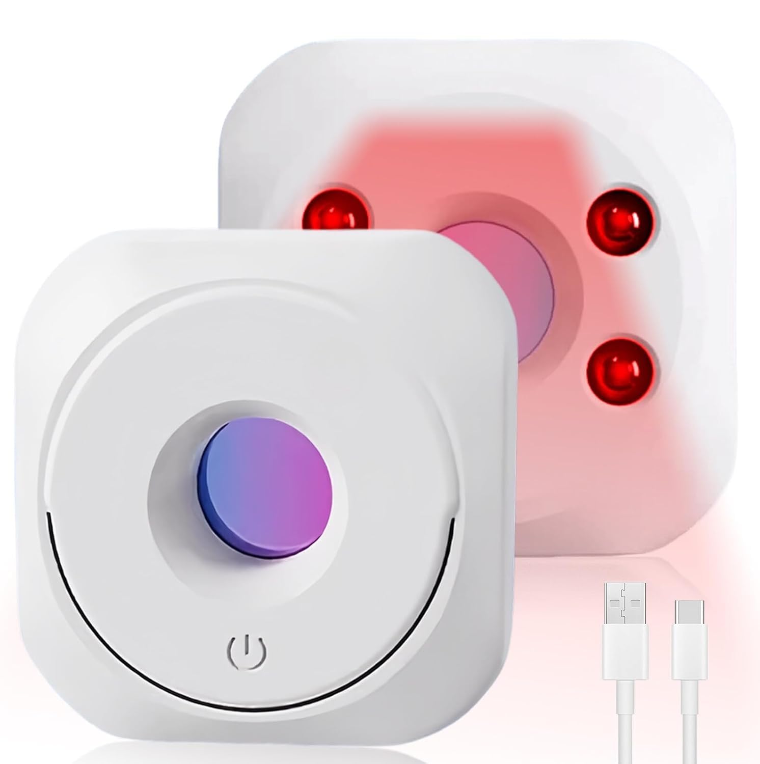 AVNISH Hidden Camera Detectors, Delicate Small Bug, Anti Spy Wireless Infrared Camera Sweeper Device Detector, Privacy Protector Portable Bug Detector, Indoor use for Hotel/Home/Office/Travel (White)