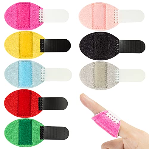 Ponpon 8pcs Finger Splint Adjustable Trigger Finger Splints Finger Brace Index Finger for Broken Finger, Arthritis, Injured Finger