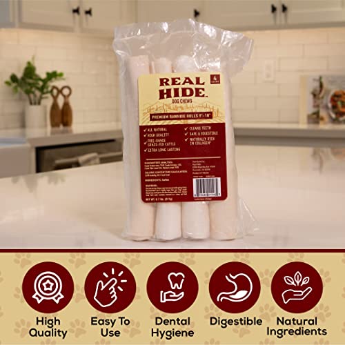 Real Hide 14820 All Natural Dog Chew Treats - Premium Rawhide Rolls thumb #6