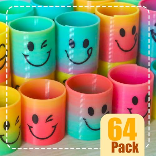 Image of Cocurb 64 Pcs Mini Spring Party Favors for Kids 4-8 - Fun Goodie Bag Stuffers for Birthdays, Classroom Prizes, and Small Toys Gifts (4 Assorted Designs)