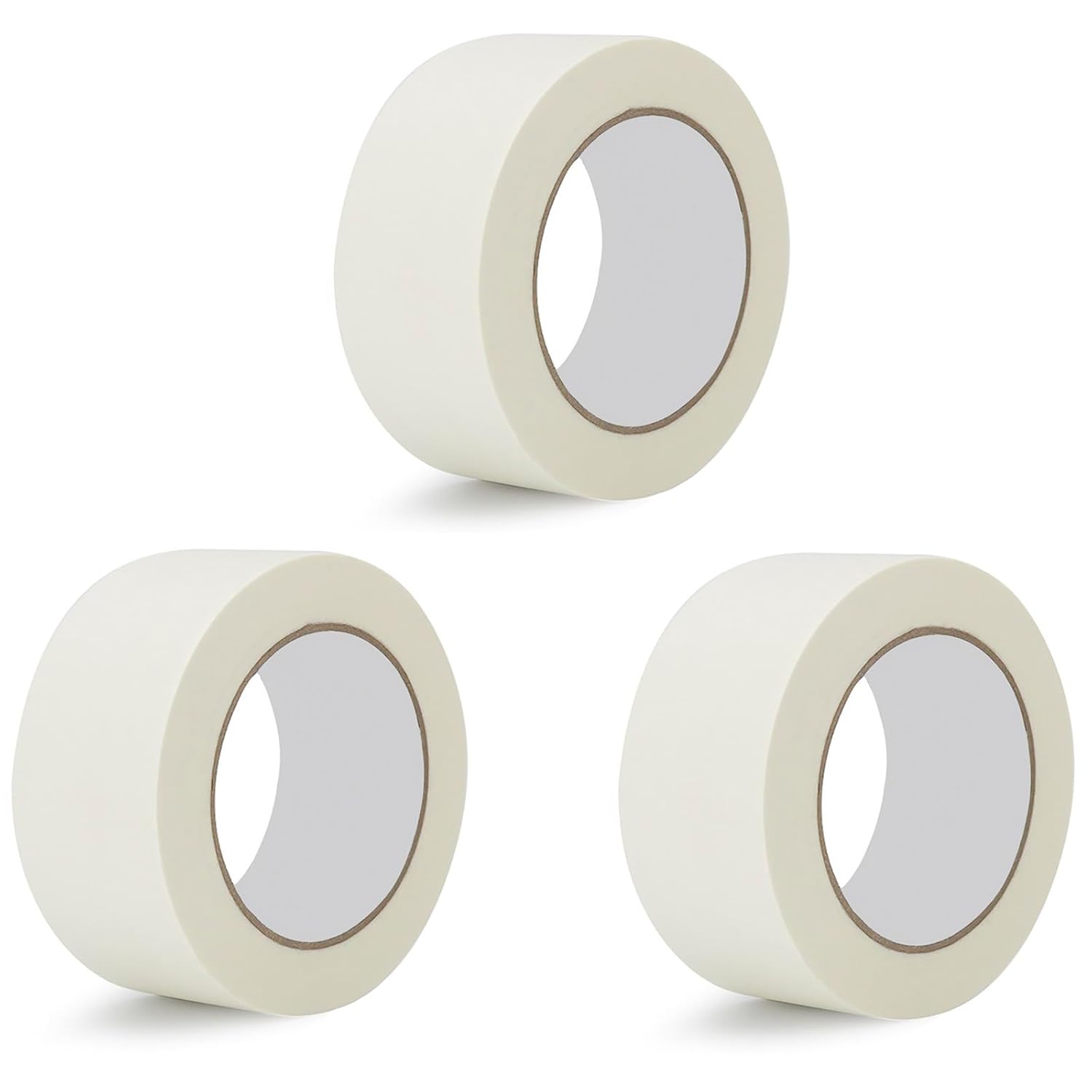 HRJZF Masking Tape 2 Inch Wide，3 Pack Adhesive Painting Tape Bulk for