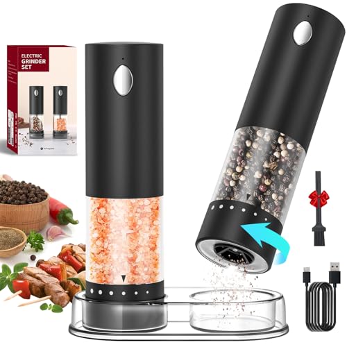 CIRCLE JOY Rechargeable Salt & Pepper Grinder Set