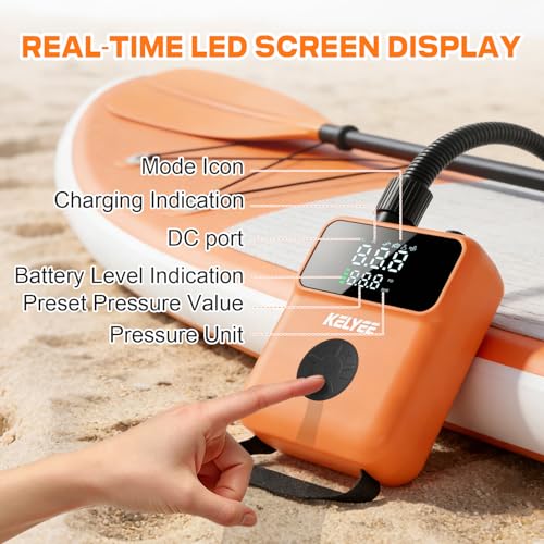 Kelyee 20PSI Cordless SUP Air Pump