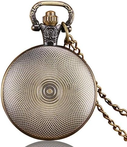 GeRRiT New Retro Chinese Dragon Theme Glass Dome Case Design Pocket Watch with Chain Necklace