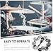TOYANDONA Hi Hat Tambourine Bell Double Row Cymbal Accessory for Drum Set Lightweight Portable Sound for Performances Smooth Edges for Safe Use