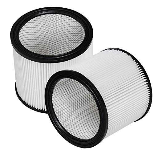 HIFROM Replacement Cartridge Vacuum Filter Compatible with Shop-Vac 5 Gallon Up 90304 9030400 90350 90333 Wet/Dry Vacuum Cleaner (2 Pcs)