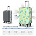 ADovz Luscious Pineapple Print Travel Luggage Cover Fashion Elastic Washable Stretch Suitcase Protector Anti-Scratch Travel Baggage Covers Fits 29-32 Inch Luggage