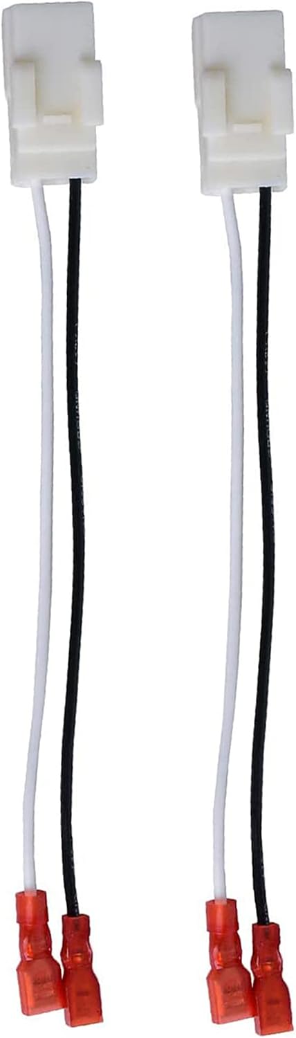 2 Pack 72-6514 Speaker Wire Harness Adapter Plug Compatible with Jeep Wrangler Chrysler Town & Country Speaker Harness Adapter Compatible with Dodge Dakota Front Rear Door Speaker Wire Harness Adapter