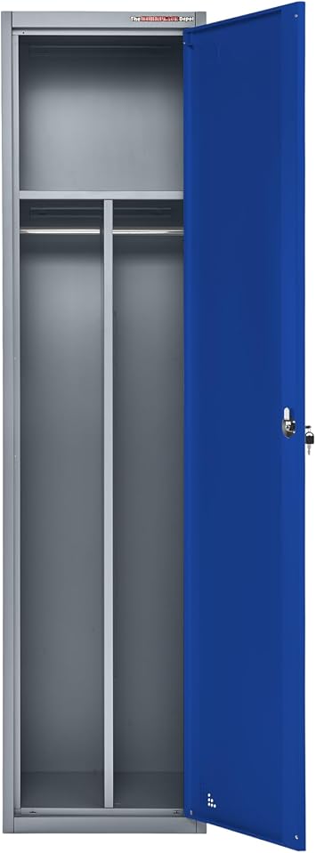 The Workplace Depot Clean/Dirty Metal Locker, Blue, Heavy Duty, Lockable
