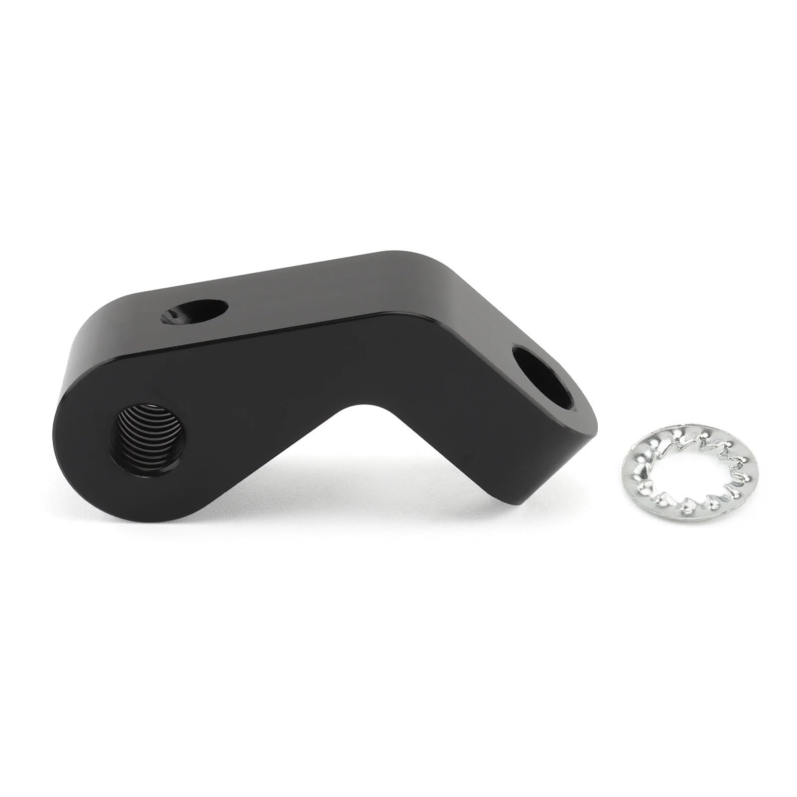 Bracket Light Motorcycle Extended Headlight Mount Headlamp Bracket Fit for Harley Softail Springer Bobber Chopper Custom Bike(Black)