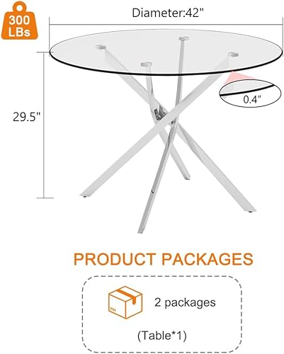 Miniatura 10 de Mesa de comedor redonda, mesa de comedor moderna de mármol de 40 pulgadas para 4, mesa de mármol de imitación blanca y patas de metal negro, Mesas