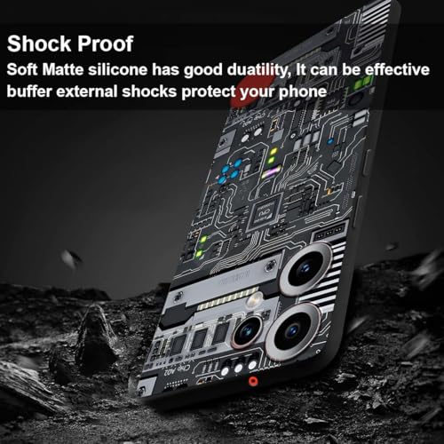 Image of Printed Matte Back Cover for CMF by Nothing Phone 2 Pro 5G / CMF Phone 2 Pro 5G, Camera Bump Protection, Soft, Silicon, Flexible -BK022