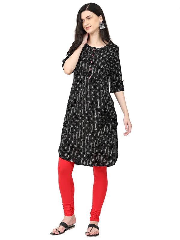 Image of Robinbosky Cotton Churidhar Leggings for Women - Stylish, Stretchable & Flattering Fit for All-Day Comfort