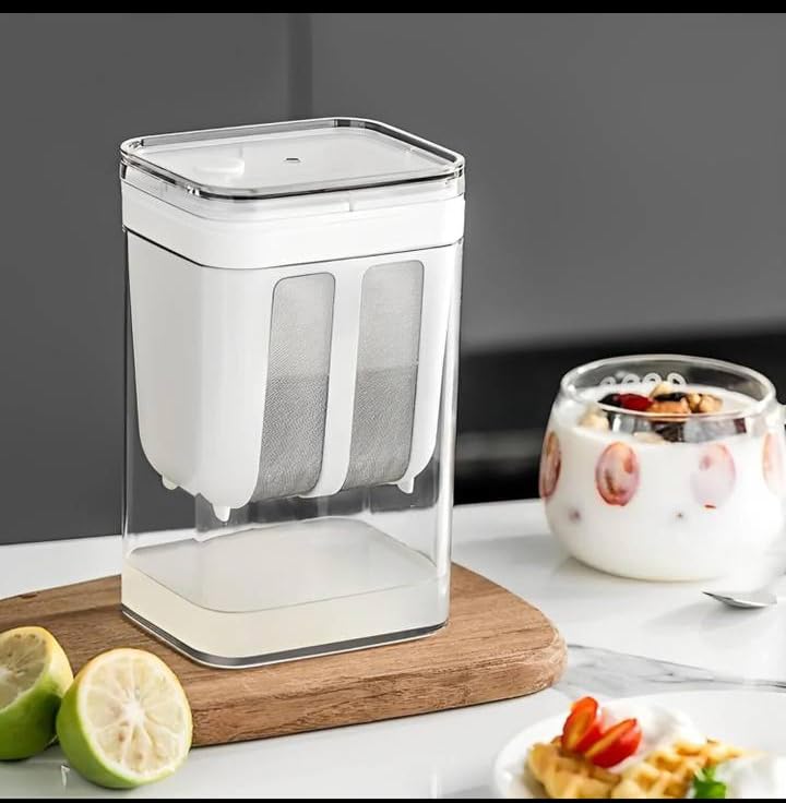 Compact Yogurt Maker with Transparent Body, Secure Lid, 1100ml Capacity, for Homemade Fresh Yogurt-image-48