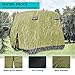 10L0L 4 Passenger Golf Cart Cover Fits EZGO, Club Car, Yamaha, 400D Waterproof Windproof Sunproof Outdoor All-Weather Polyester Full Cover with Three Zipper Doors - Army Green