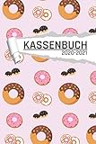 Kassenbuch 2020 -2021: Donut Motiv für Händler I Undatiert I 120 Seiten I DIN A5 I Für jedes Kalenderjahr und Quartal I Kalenderwoche Übersicht I Dot Grip Notizen I matt