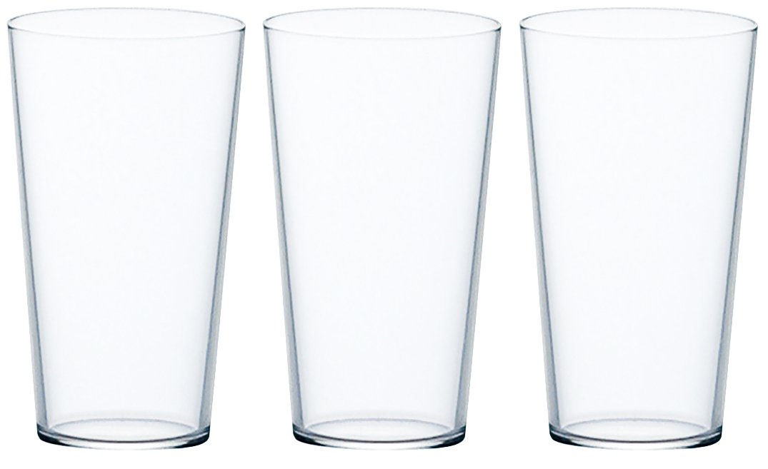 Aderia Tenel Tempered Glass Tumbler Set of 3 10oz Good Design Award Japan