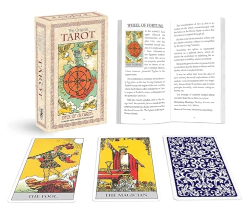 Image of DUNGRANI ENTERPRISE 44 Pieces The Rose Oracle Tarot Cards Decks Traditional Standard Tarot Deck Fortune Telling Game Divination Tools Card Game for Adults (The Rose Oracle)
