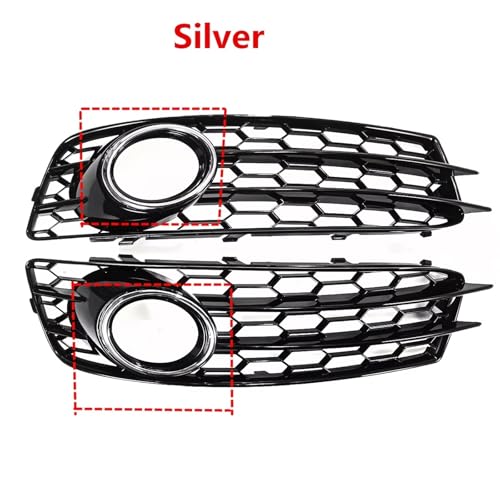 Parrilla de luz antiniebla para Audi A3 8P 2009-2012 de panal en parachoques delantero 4