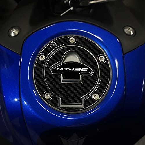 Adesivo resinato 3D per la protezione e decorazione tappo serbatoio moto compatibile con Yamaha Mt-125 2020-2025