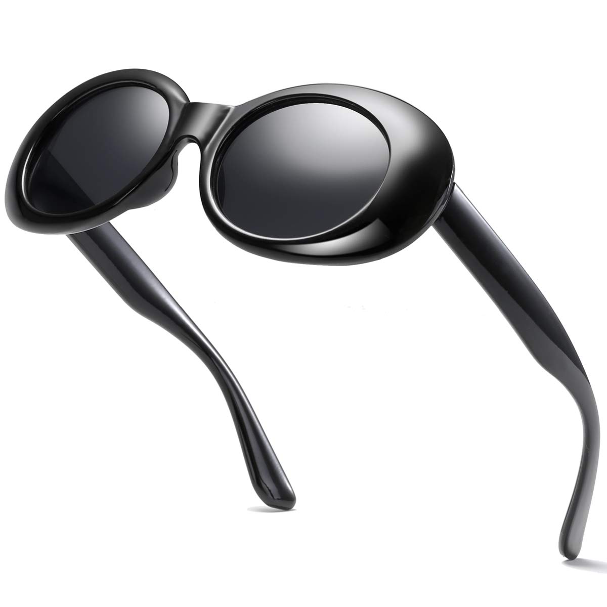 aisswzber Clout Goggles Oval Mod Retro Vintage Sunglasses Kurt Cobain Round Sun Glaases