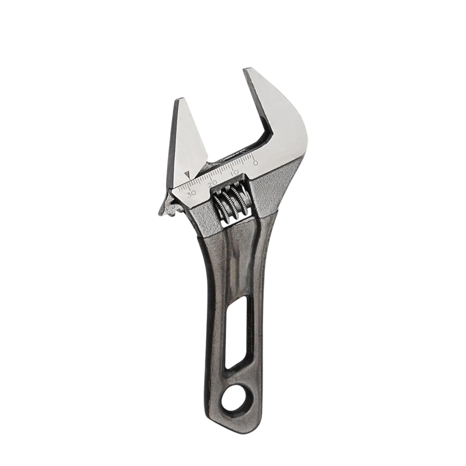 YHAILI Heavy Duty Compact Adjustable Wrench Spanner With Wide Jaw Short Handle Carbon Steel Ergonomic Grip For Plumbing Repair