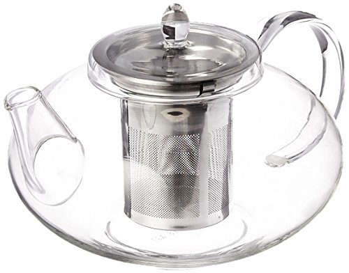 Glass Teapot No Drip Special Lead Free Glass (20 oz Blue Juliet)