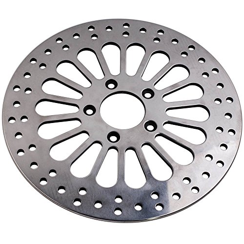 Disco de rotor de freio dianteiro polido Super Spoke de 30 cm para Harley Dyna 07-17 2 peças