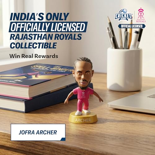 Image of Action Figure, IPL Edition 360 Rotatable Head, Cricket Player for Fans & Collectors (3 Inch Jofra Archer)