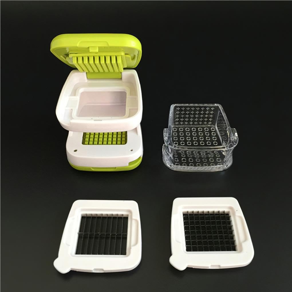 Juego de 10 cubos de acero inoxidable para prensar ajos, herramienta de cocina, trituradora manual con contenedor de almacenamiento, para cocinar en casa, restaurante